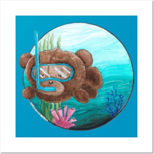 Scuba Bear Posters and Art